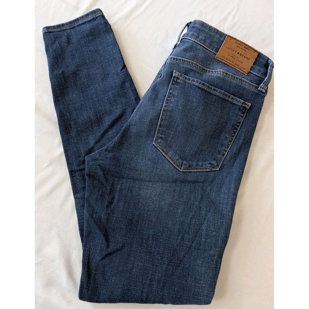 Lucky Brand Ava Skinny Jeans Womens 6/28 Ankle Medium Wash Denim Stretch